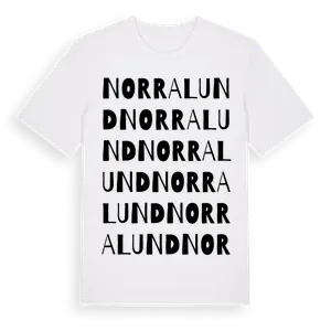 Norralund ordlek t-shirt – ekologisk bomull t-shirt från Pinshirt