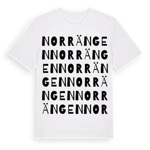 Norrängen ordlek t-shirt – ekologisk bomull t-shirt från PinShirt