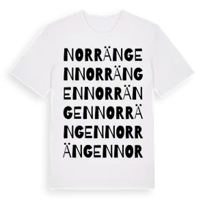 Norrängen ordlek t-shirt – ekologisk bomull t-shirt från Pinshirt