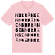 Pink Cotton t-shirt med Norrängen ordlek t-shirt