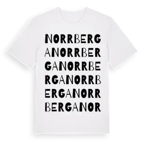 Norrberga ordlek t-shirt – ekologisk bomull t-shirt från Pinshirt