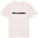 Vintage White t-shirt med Norreudden fetstil t-shirt