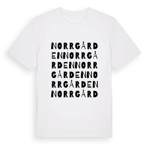 Norrgården ordlek t-shirt – ekologisk bomull t-shirt från PinShirt