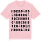 Pink Cotton t-shirt med Norrgården ordlek t-shirt