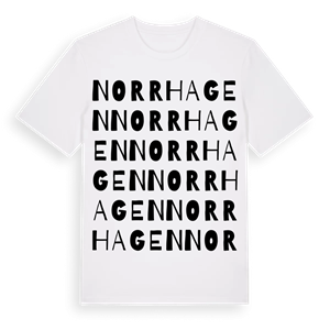 Norrhagen ordlek t-shirt – ekologisk bomull t-shirt från Pinshirt