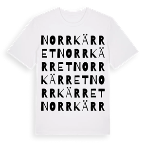 Norrkärret ordlek t-shirt – ekologisk bomull t-shirt från Pinshirt