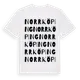 White t-shirt med Norrköping ordlek t-shirt