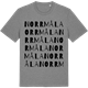 Mid Heather Gray t-shirt med Norrmåla ordlek t-shirt