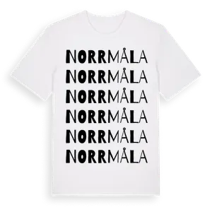Norrmåla ordlek t-shirt – ekologisk bomull t-shirt från Pinshirt