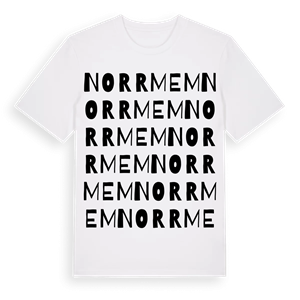 Norrmem ordlek t-shirt – ekologisk bomull t-shirt från Pinshirt