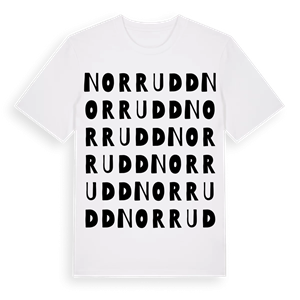 Norrudd ordlek t-shirt – ekologisk bomull t-shirt från Pinshirt