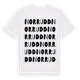 White t-shirt med Norrudd ordlek t-shirt