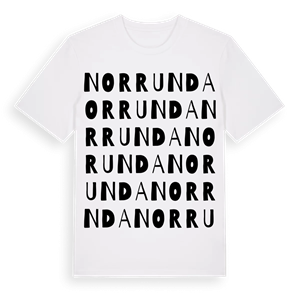 Norrunda ordlek t-shirt – ekologisk bomull t-shirt från Pinshirt