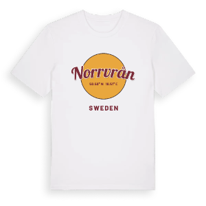 Norrvrån cirkel t-shirt – ekologisk bomull t-shirt från Pinshirt