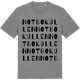 Mid Heather Gray t-shirt med Notbokullen ordlek t-shirt