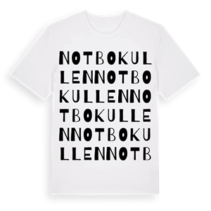 Notbokullen ordlek t-shirt – ekologisk bomull t-shirt från Pinshirt