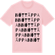 Pink Cotton t-shirt med Nöttäppan ordlek t-shirt