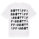 White t-shirt med Nöttäppan ordlek t-shirt