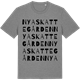 Mid Heather Gray t-shirt med Nya Skattegården ordlek t-shirt