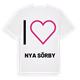 Jag älskar Nya Sörby t-shirt stort tryck