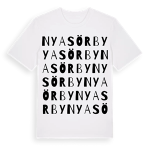 Nya Sörby ordlek t-shirt – ekologisk bomull t-shirt från Pinshirt