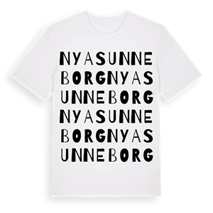 Nya Sunneborg ordlek t-shirt – ekologisk bomull t-shirt från Pinshirt