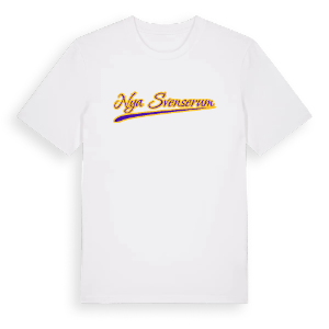 Nya Svenserum baseball t-shirt – ekologisk bomull t-shirt från Pinshirt