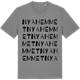 Mid Heather Gray t-shirt med Nyahemmet ordlek t-shirt