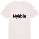 Vintage White t-shirt med Nybble fetstil t-shirt