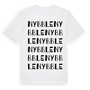 Nybble ordlek t-shirt – ekologisk bomull t-shirt från Pinshirt