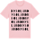 Pink Cotton t-shirt med Nybolund ordlek t-shirt
