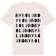 Vintage White t-shirt med Nybolund ordlek t-shirt