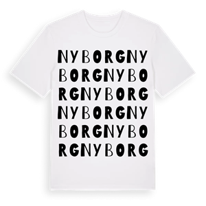 Nyborg ordlek t-shirt – ekologisk bomull t-shirt från PinShirt