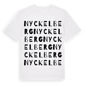 Nyckelberg ordlek t-shirt – ekologisk bomull t-shirt från Pinshirt