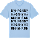 Blue Soul t-shirt med Nyhägn ordlek t-shirt