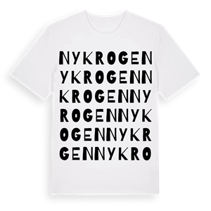 Nykrogen ordlek t-shirt – ekologisk bomull t-shirt från Pinshirt