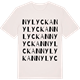 Vintage White t-shirt med Nylyckan ordlek t-shirt