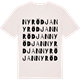 Vintage White t-shirt med Nyrödjan ordlek t-shirt