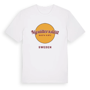 Nysättersslätt cirkel t-shirt – ekologisk bomull t-shirt från Pinshirt