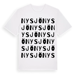 Nysjö ordlek t-shirt – ekologisk bomull t-shirt från Pinshirt
