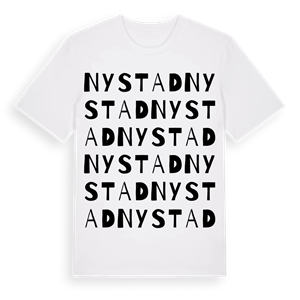 Nystad ordlek t-shirt – ekologisk bomull t-shirt från PinShirt