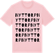 Pink Cotton t-shirt med Nyttorp ordlek t-shirt