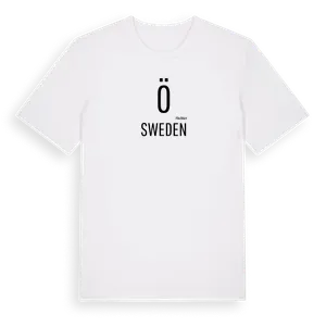 Ö i Sverige t-shirt – ekologisk bomull t-shirt från Pinshirt