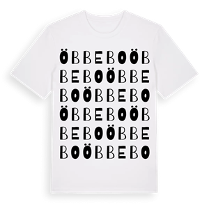 Öbbebo ordlek t-shirt – ekologisk bomull t-shirt från Pinshirt