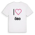 Jag älskar Öbo t-shirt stort tryck