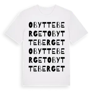 Obytteberget ordlek t-shirt – ekologisk bomull t-shirt från Pinshirt