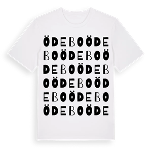Ödebo ordlek t-shirt – ekologisk bomull t-shirt från Pinshirt