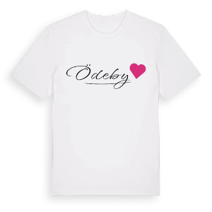 Ödeby hjärta t-shirt – ekologisk bomull t-shirt från Pinshirt