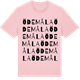 Pink Cotton t-shirt med Ödemåla ordlek t-shirt