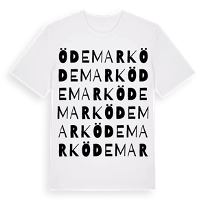 Ödemark ordlek t-shirt – ekologisk bomull t-shirt från Pinshirt